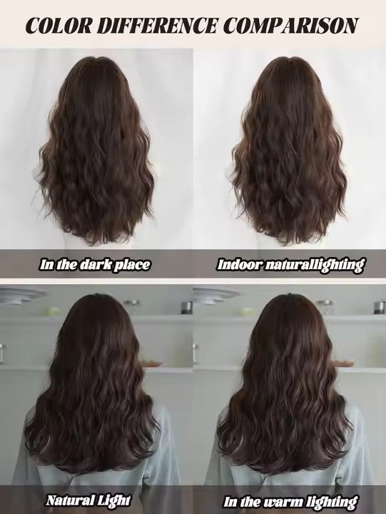 Lace Front Long Curly Light Brown Bob Wig Women Body Wave Medium